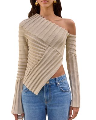 Jaidan Asymmetric Knit Top