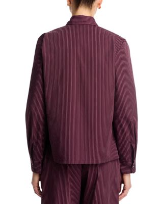 Yoshi Stripe Slim Fit Button Down & Stripe Classic Tie Pants