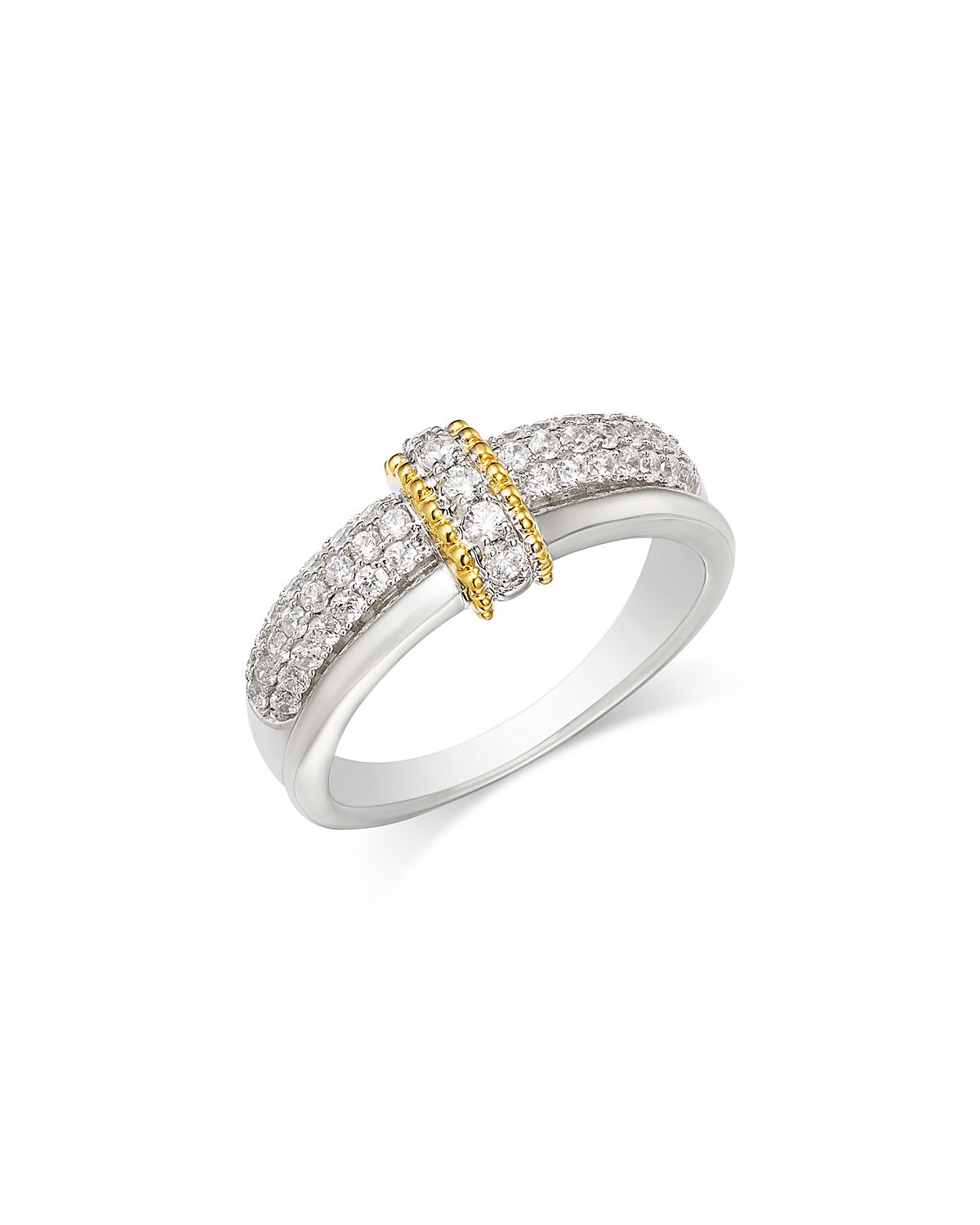 Bloomingdale's Fine Collection Diamond Beaded Multirow Ring
