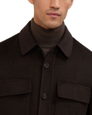 Net Long Sleeved Twin Pocket Overshirt