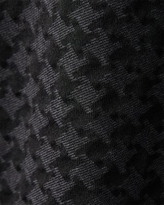 Apr&egrave;s Houndstooth Seamless Quarter Zip Top