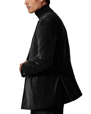 Royale Double Breasted Peak Velvet Blazer