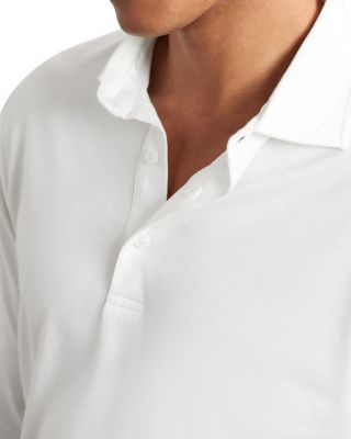 Porofino Long Sleeved Jersey Half Button Polo Shirt