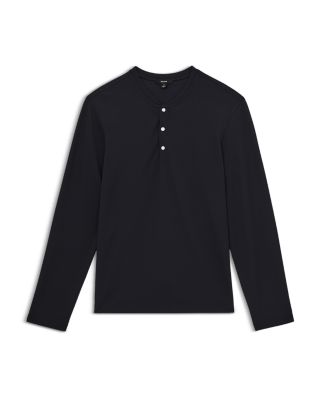 Carmello Long Sleeved Texture Grandad Henley