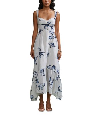 Evris Ruffle Hem Dress