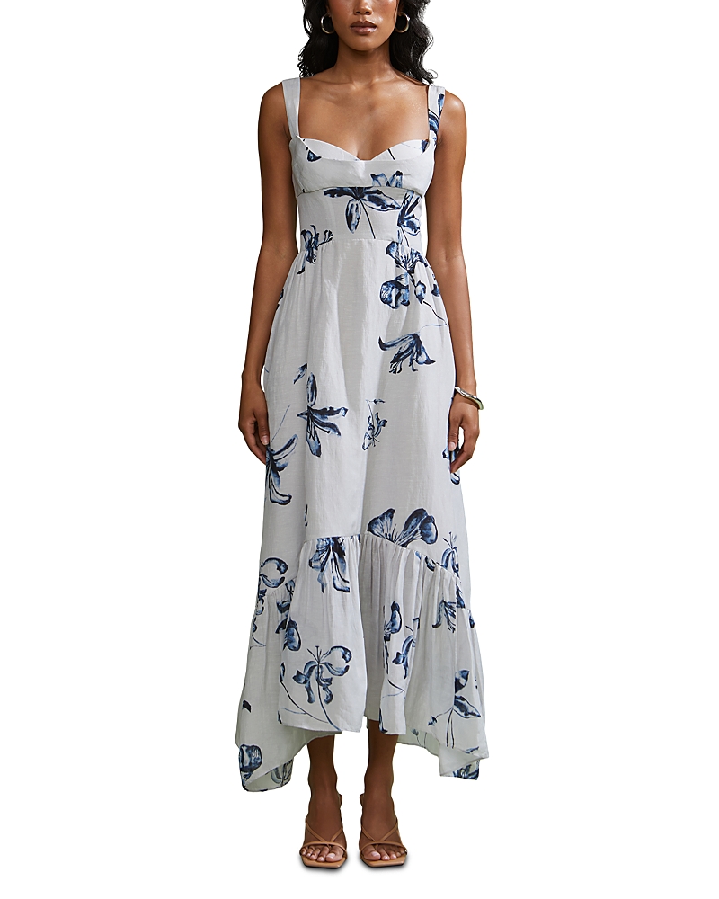 Amur Evris Ruffle Hem Dress