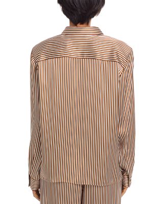 Ritz Striped Silk Pajama Shirt & Pants 