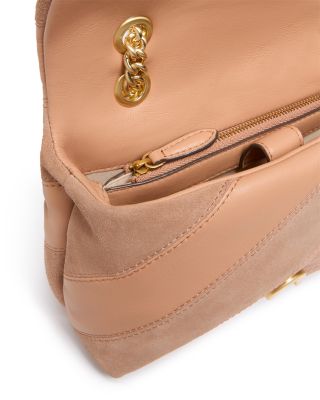 Love Puff Mini Suede & Leather Convertible Crossbody