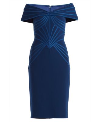 Meridian Sundial Off-Shoulder Dress