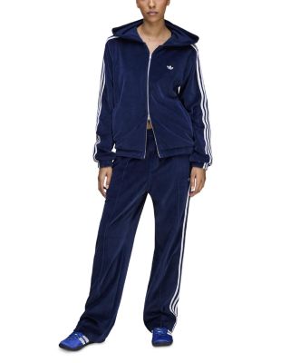 Three Stripe Velour Pants