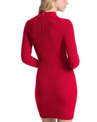 Merino Mock Neck Mini Dress