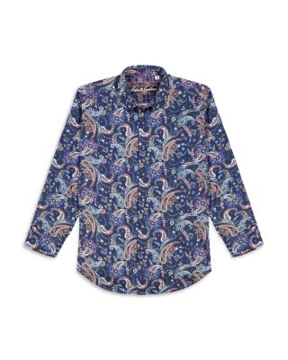 Chandler Printed Long Sleeve Button Front Shirt