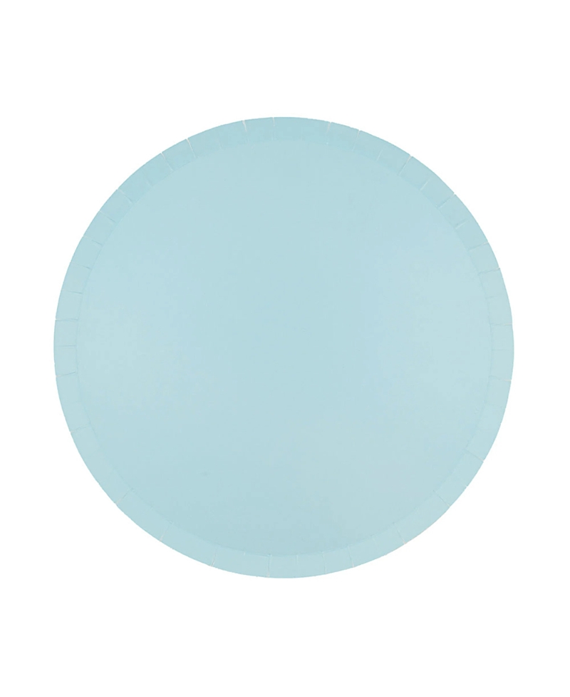 Jollity & Co Solid Shade Colors, Paper Party Dinner Plates, Set Of 8 In Gray