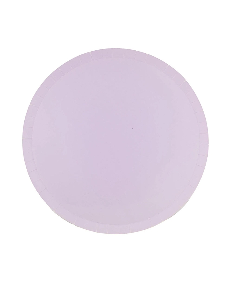 Jollity & Co Solid Shade Colors, Paper Party Dinner Plates, Set Of 8 In Purple
