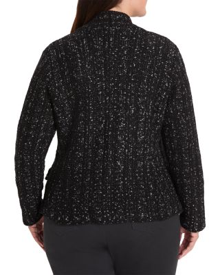 Metallic Grid Knit Jacket