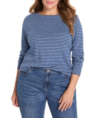 Long Sleeve Striped Boat Tee