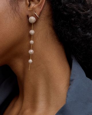 Blair Pav&eacute; Fireball Linear Drop Earrings