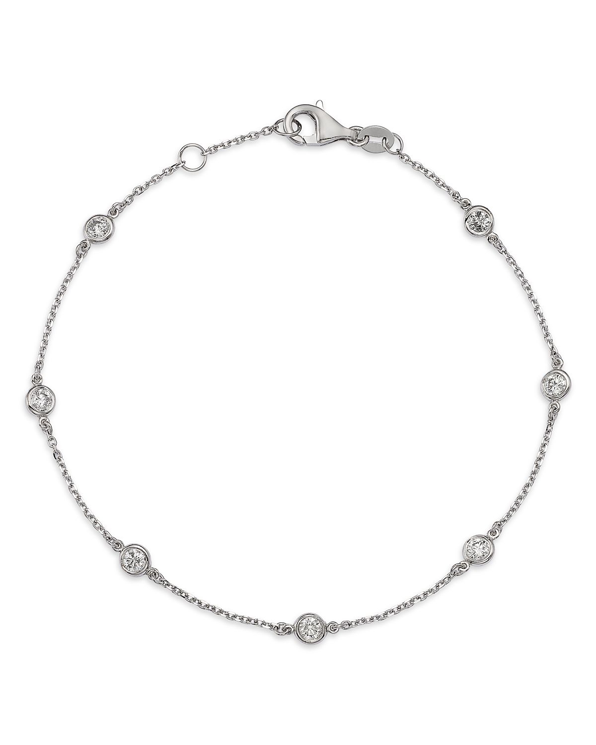 Bloomingdale's Fine Collection Diamond Bezel Station Bracelet
