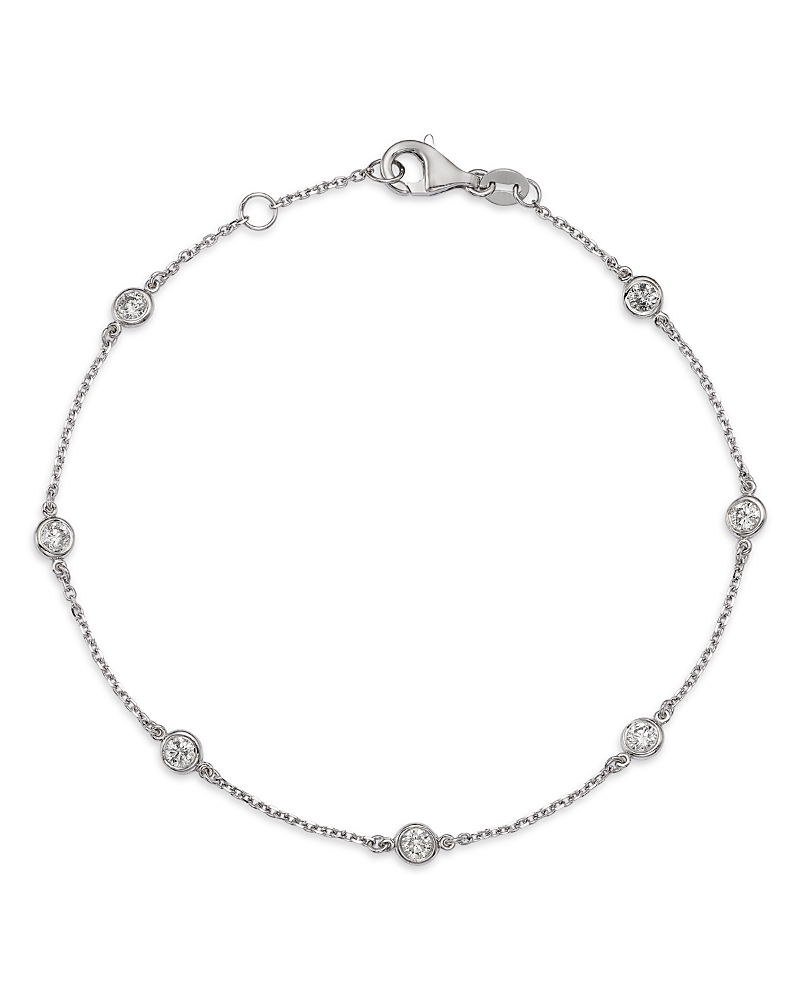 Bloomingdale's Fine Collection Diamond Bezel Station Bracelet in 14K Yellow Gold, 0.5 tcw