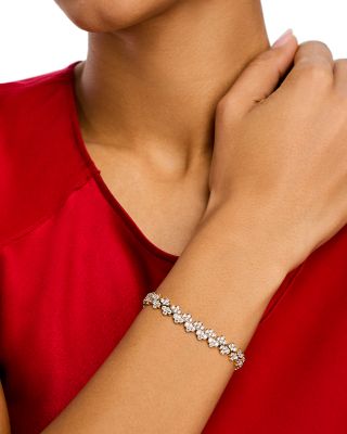 18K Yellow Gold Cobra Diamond Bracelet