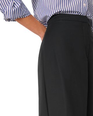 Side Pleat Tapered Trousers