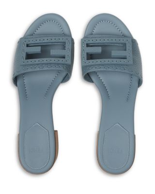 Women's Baguette Leather Block Heel Sandals