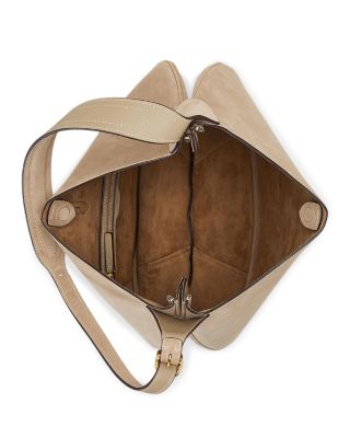 Polo ID Large Suede Shoulder Bag