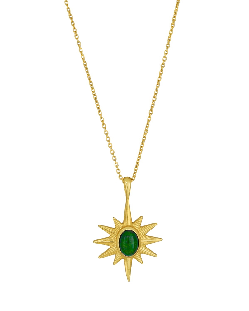 Ottoman Hands Onyx Star Necklace