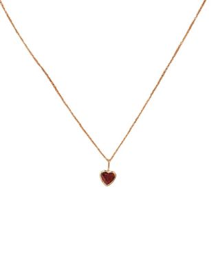 Solid Yellow Gold Heirloom Heart Necklace