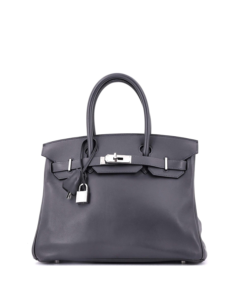 Click to view more detailed imagery on our partner's website Pre-owned Pre-owned Hermes Hermes Birkin 30 Handbag Grey Swift With Palladium Hardware In Gray