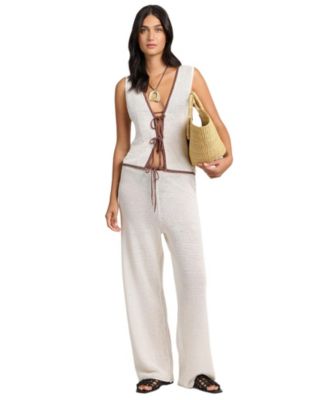 Linen Knit Drawstring Pant