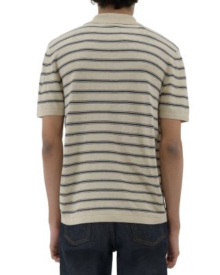 Short Sleeve Striped Polo Shirt