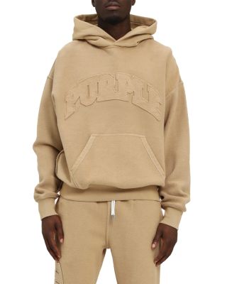 Oversized Fleece Inside Out Logo Graphic Hoodie