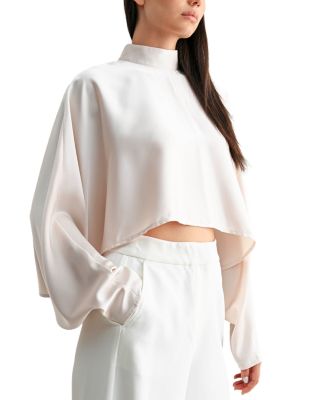 Mock Neck Caftan Top