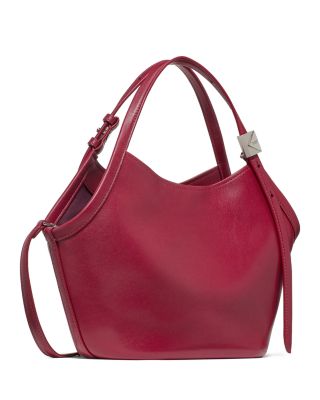 Deco Small Leather Tulip Tote