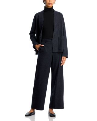 Wool Wide Leg Pants