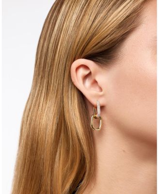  Ash Double Pave Drop Earrings