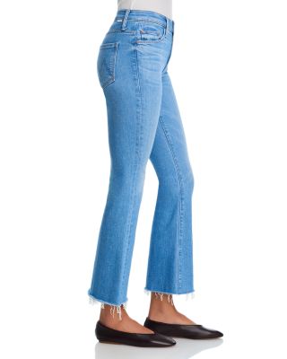 Lil Weekender Fray Mid Rise Flare Leg Jeans in Satisfy Your Cravings