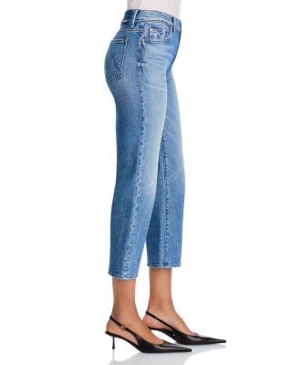 Lil Kick It High Rise Cropped Flare Jeans in Birds Gone
