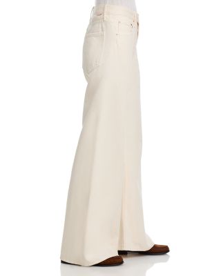 The Lemon Twist Sneak High Rise Wide Jeans in Nat Natural