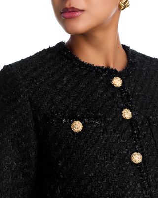 Tweed Collarless Jacket - Exclusive