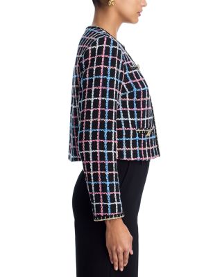 Chainlink Print Tweed Jacket