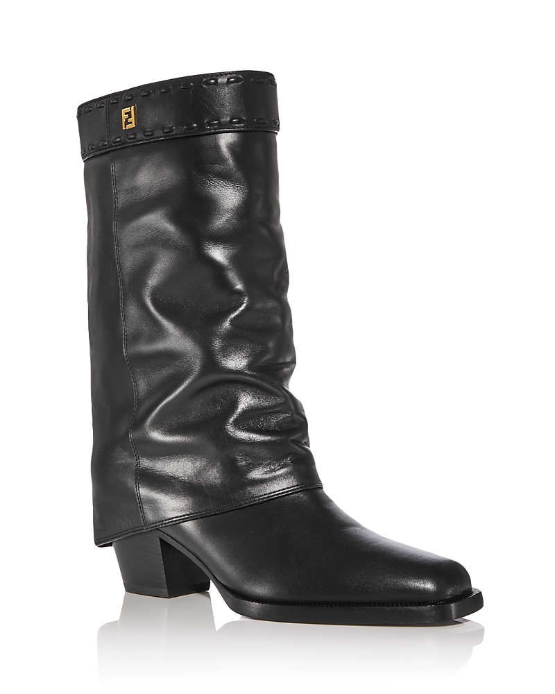 Fendi Women's Leather Boots In Black