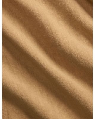 Classic Fit Slub Linen Camp Shirt