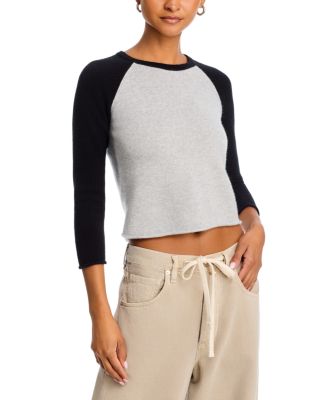Shrunken Baseball Raglan Cashmere Tee