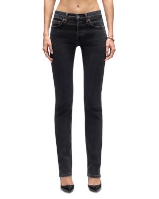 The Slim Cig Mid Rise Jeans in Back to Black