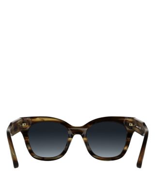 Roseau Striped Square Sunglasses, 51mm