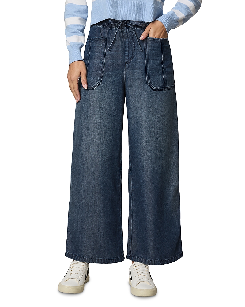 Splendid Straight Denim Lounge Pants In Blue