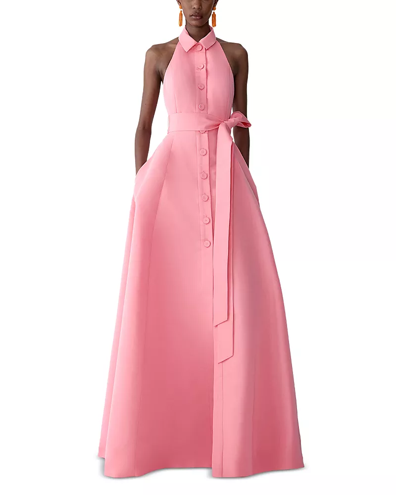 Carolina Herrera Halter Neck Gown