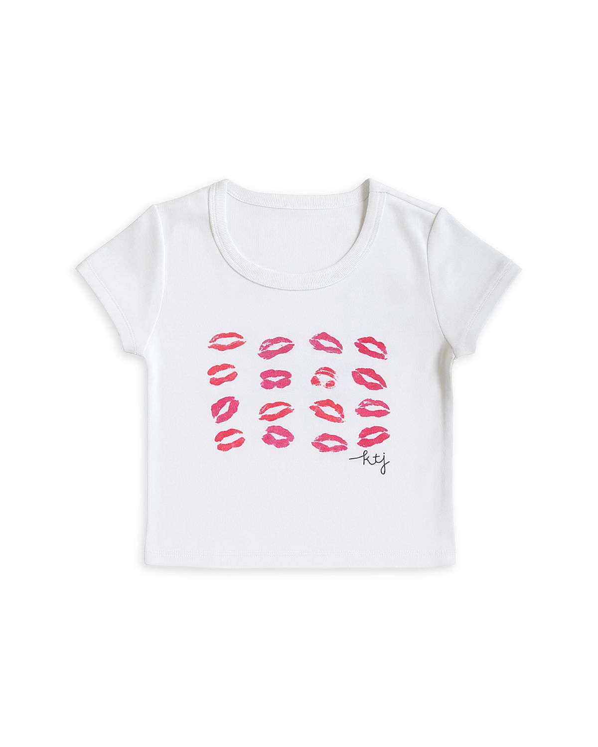 KatieJnyc Girls' Tween Kiss Tee - Big Kid